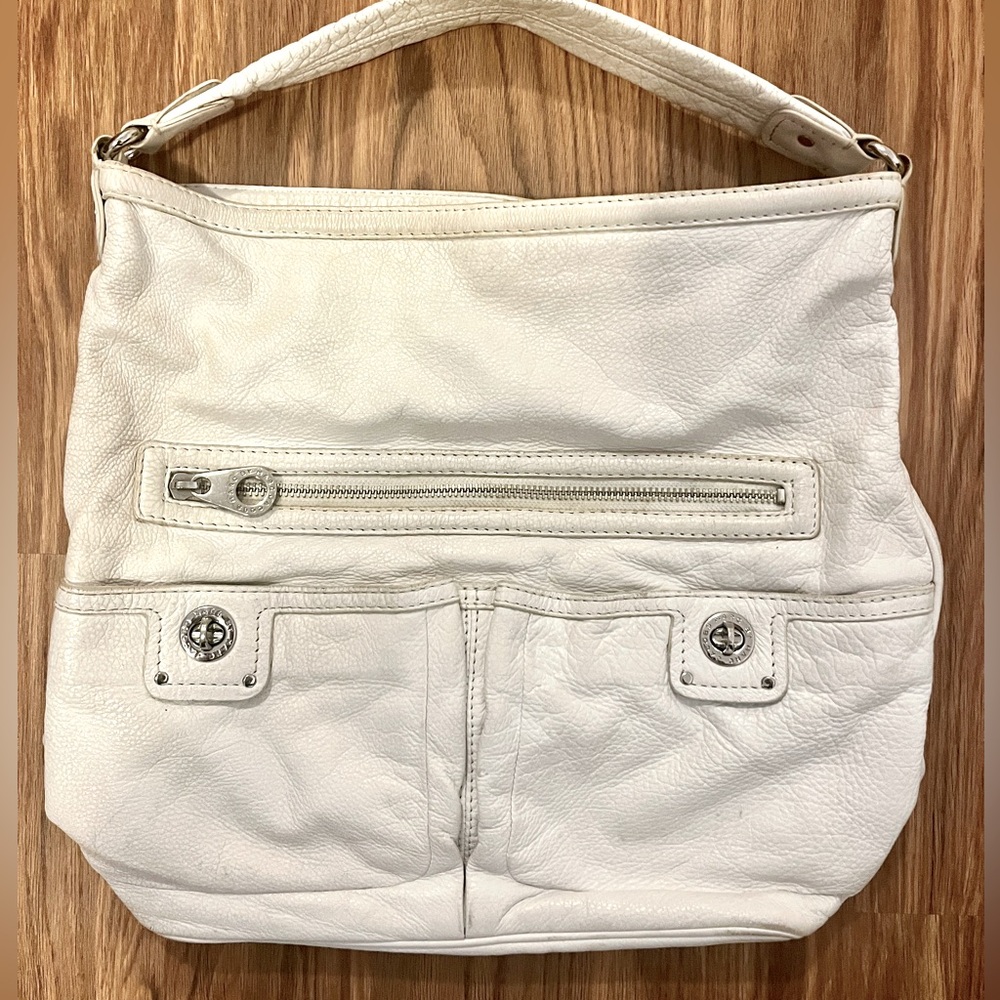 MARC BY Marc Jacob’s White Pebbled Hobo Bag